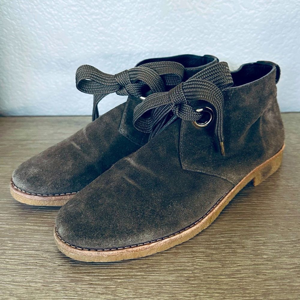 Kate Spade Suede Leather Brown Ankle Boots 7